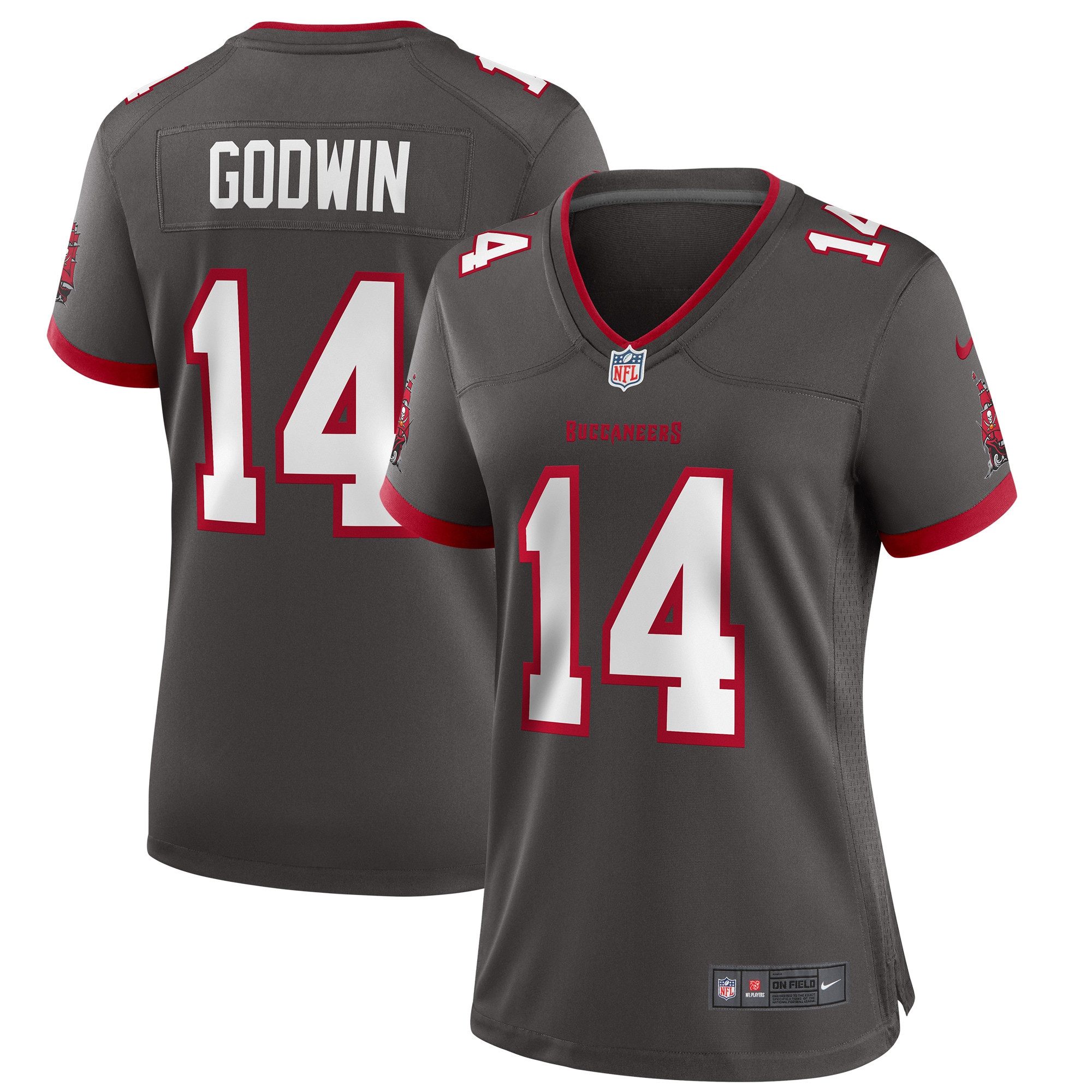 Chris Godwin Tampa Bay Buccaneers Womens Alternate Game Jersey - Pewter Nfl