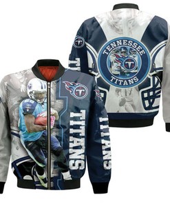 Chris Johnson #28 Tennessee Titans Afc South Division Champions Super Bowl 2021 For Fans Bomber Jacket Model 1188