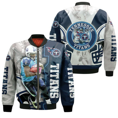 Chris Johnson #28 Tennessee Titans Afc South Division Champions Super Bowl 2021 For Fans Bomber Jacket Model 1188