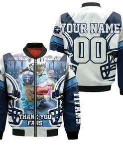 Chris Johnson 28 Tennessee Titans Afc South Division Champions Super Bowl 2021 Personalized Bomber Jacket Model 1194
