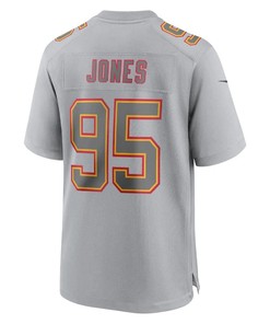 Chris Jones 95 Kansas City Chiefs Atmosphere Fashion Game Jersey - Gray