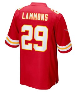 Chris Lammons Kansas City Chiefs Team Game Player Jersey - Red
