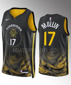 Chris Mullin 17 Golden State Warriors Black City Edition 2022-23 Jersey Swingman