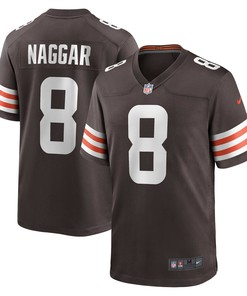 Chris Naggar Cleveland Browns Game Jersey - Brown Nfl