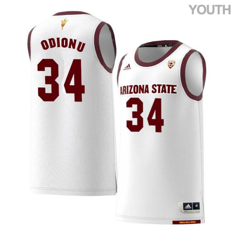 Chris Odionu 34 Arizona State Sun Devils Retro Basketball Youth Jersey - White
