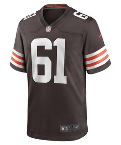 Chris Odom Cleveland Browns Game Player Jersey - Brown