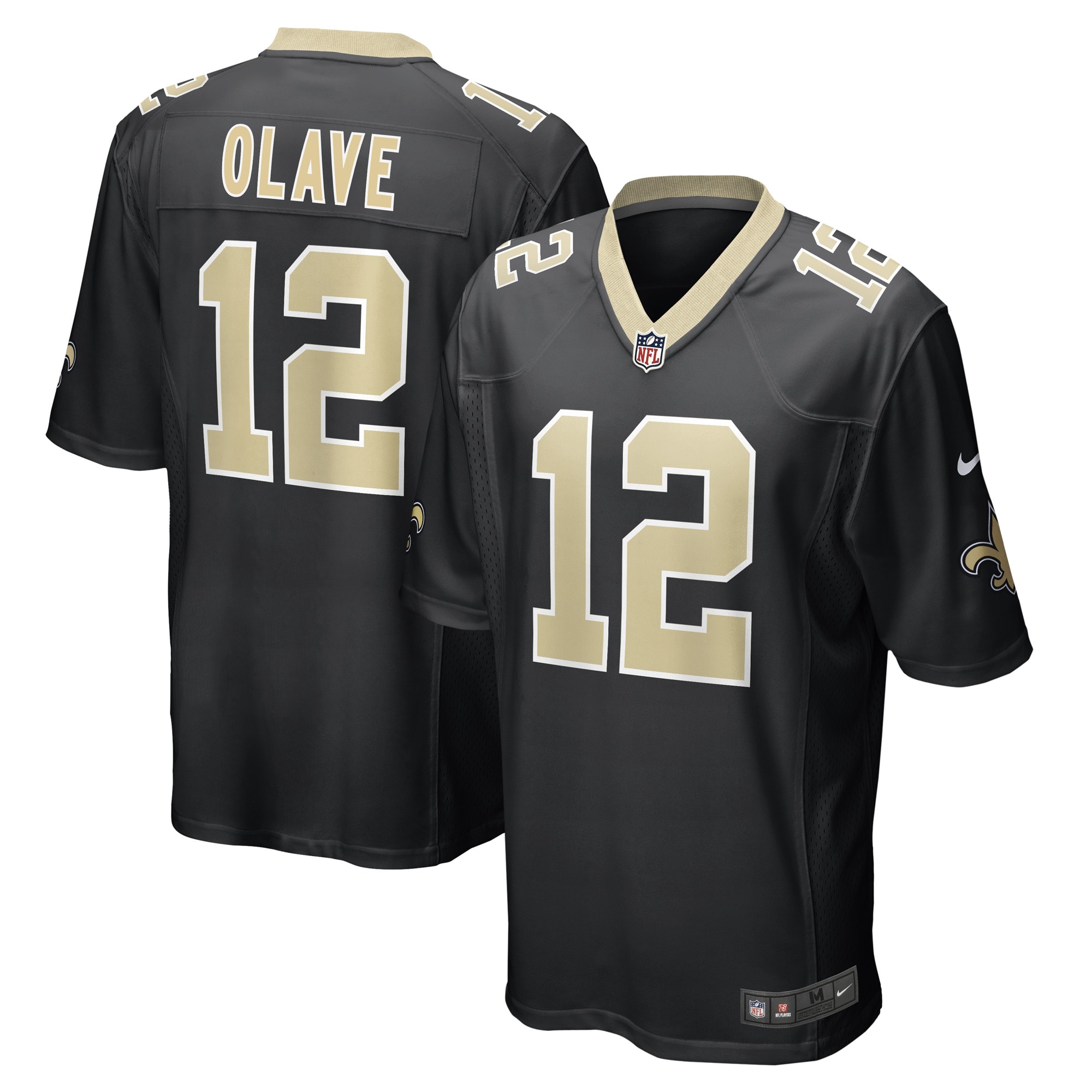 Chris Olave New Orleans Saints 2022 Nfl Draft First Round Pick Game Jersey - Black