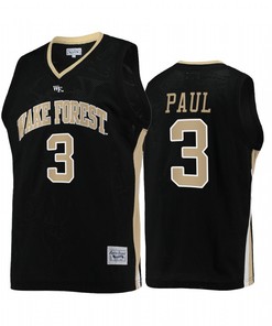 Chris Paul 3 Wake Forest Demon Deacons Black Jersey College Basketball Retro