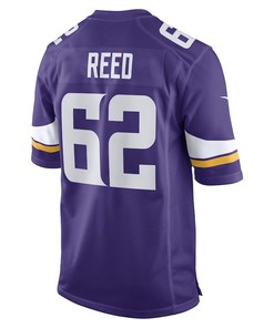 Chris Reed Minnesota Vikings Game Player Jersey - Purple