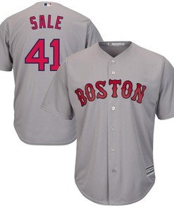 Chris Sale Boston Red Sox Road Cool Base Jersey - Gray