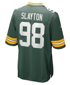 Chris Slayton Green Bay Packers Game Player Jersey - Green