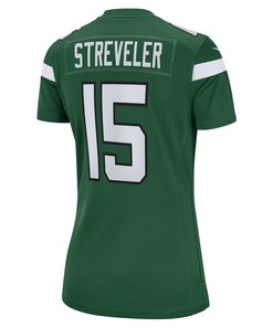 Chris Streveler New York Jets Women's Game Player Jersey - Gotham Green
