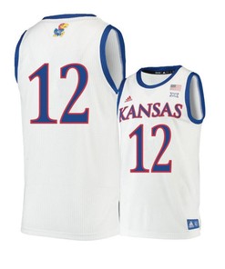 Chris Teahan 12 Kansas Jayhawks Basketball Men Jersey - Beige
