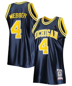 Chris Webber Michigan Wolverines Mitchell & Ness 1991-92 Authentic Throwback College Jersey - Navy Ncaa