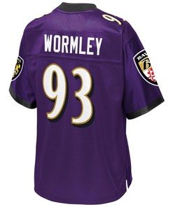 Chris Wormley Baltimore Ravens Nfl Pro Line Team Color Player Jersey - Purple