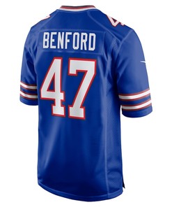 Christian Benford 47 Buffalo Bills Game Jersey - Royal