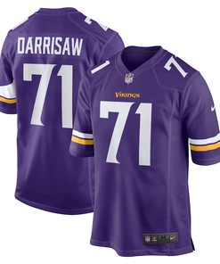 Christian Darrisaw 71 Minnesota Vikings Game Jersey - Purple