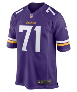 Christian Darrisaw 71 Minnesota Vikings Game Jersey - Purple