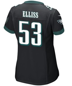 Christian Elliss 53 Philadelphia Eagles Super Bowl LVII Champions Women Game Jersey - Black