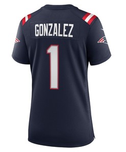 Christian Gonzalez 1 New England Patriots Women's 2023 Draft First Round Pick Game Jersey - Navy