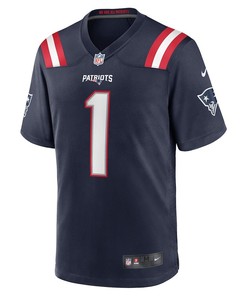 Christian Gonzalez 1 New England Patriots Youth 2023 Draft First Round Pick Game Jersey - Navy