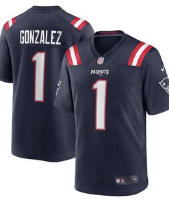 Christian Gonzalez New England Patriots 2023 NFL Draft First Round Pick Game Jersey