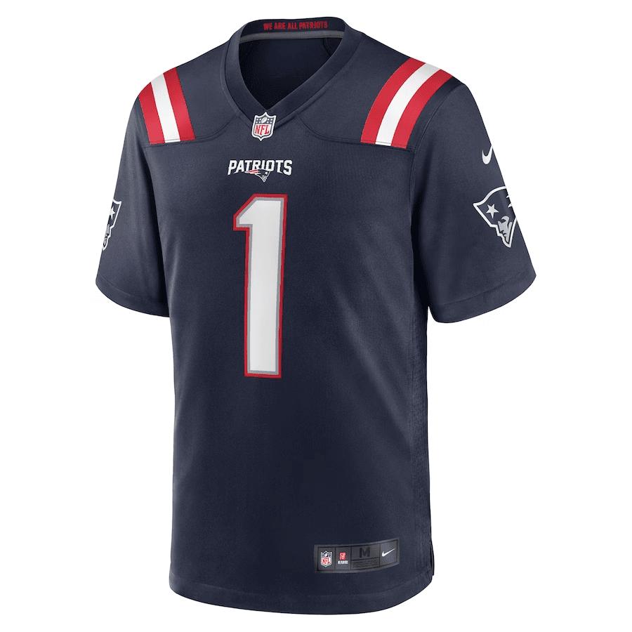 Christian Gonzalez New England Patriots 2023 NFL Draft First Round Pick Game Jersey