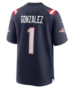 Christian Gonzalez New England Patriots 2023 NFL Draft First Round Pick Game Jersey