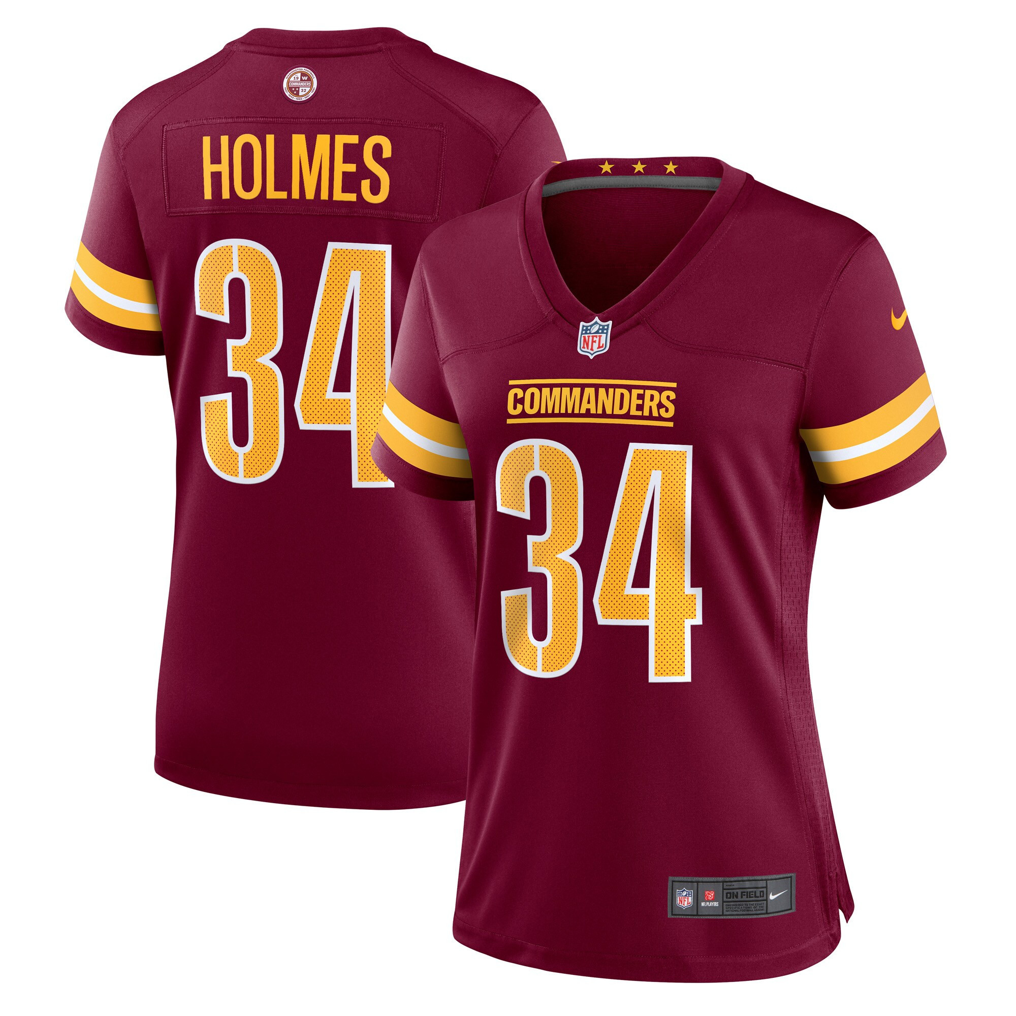 Christian Holmes Washington Commanders Womens Player Game Jersey - Burgundy Nfl