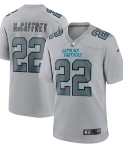 Christian McCaffrey 22 Carolina Panthers Men Atmosphere Fashion Game Jersey - Gray