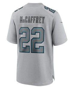Christian McCaffrey 22 Carolina Panthers Men Atmosphere Fashion Game Jersey - Gray