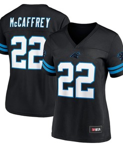 Christian McCaffrey 22 Carolina Panthers Women's Game Time Player Jersey - Black