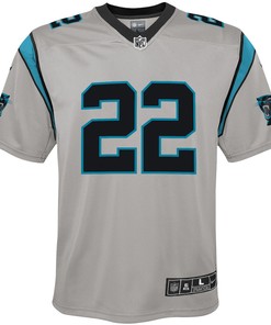 Christian McCaffrey 22 Carolina Panthers Youth Inverted Team Game Jersey - Silver