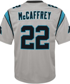 Christian McCaffrey 22 Carolina Panthers Youth Inverted Team Game Jersey - Silver
