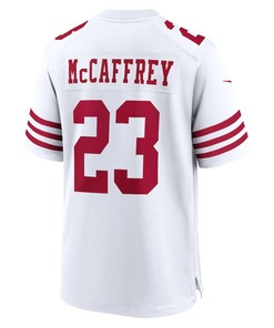 Christian McCaffrey 23 San Francisco 49ers Game Player Jersey - White
