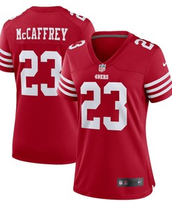 Christian McCaffrey 23 San Francisco 49ers Women's Game Player Jersey - Scarlet