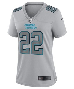 Christian McCaffrey Carolina Panthers Women's Atmosphere Fashion Game Jersey - Gray