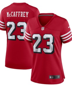Christian McCaffrey San Francisco 49ers Women's Alternate Game Player Jersey - Scarlet