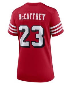Christian McCaffrey San Francisco 49ers Women's Alternate Game Player Jersey - Scarlet