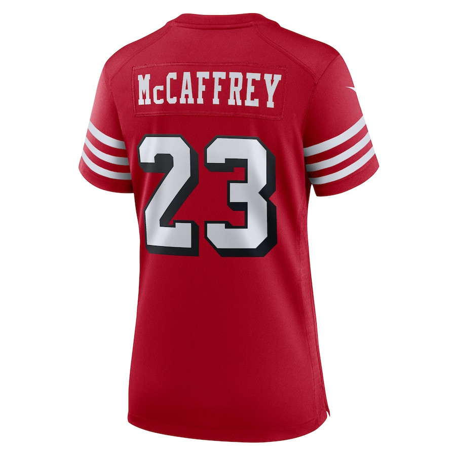Christian McCaffrey San Francisco 49ers Women's Alternate Game Player Jersey - Scarlet