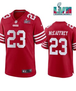 Christian Mccaffrey 23 San Francisco 49Ers Super Bowl LVII Men Game Jersey