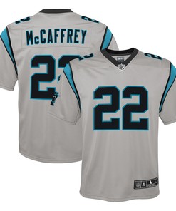 Christian Mccaffrey Carolina Panthers Inverted Team Game Jersey - Silver Nfl