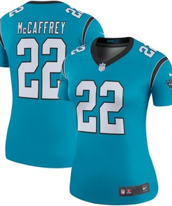 Christian Mccaffrey Carolina Panthers Womens Color Rush Legend Player Jersey - Blue Nfl
