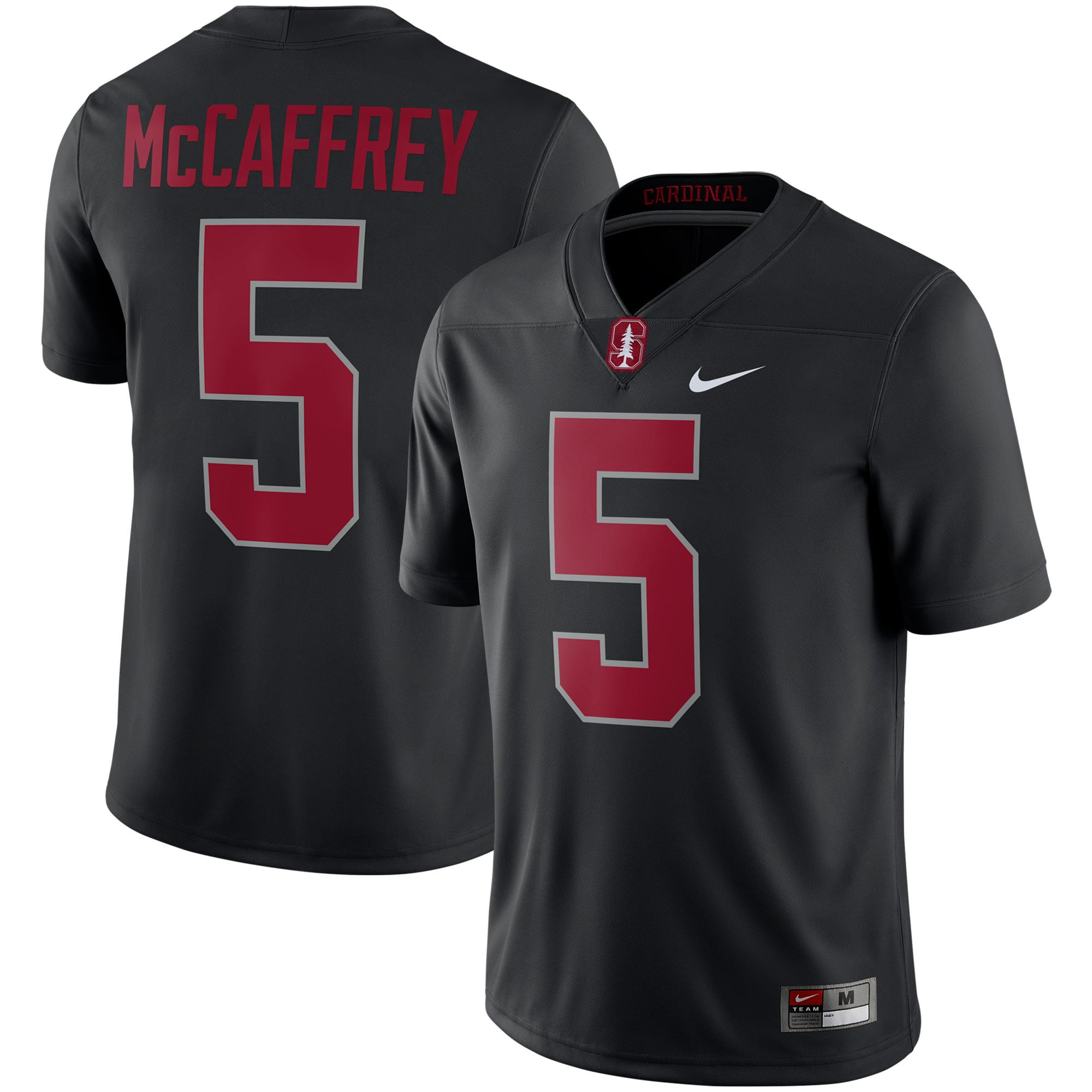 Christian Mccaffrey Stanford Cardinal Alumni Game Jersey - Black Ncaa