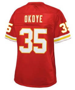 Christian Okoye Kansas City Chiefs Nfl Pro Line Womens Retired Player Jersey - Red