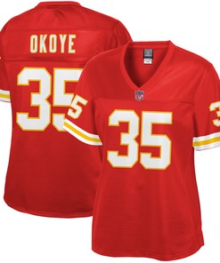 Christian Okoye Kansas City Chiefs Nfl Pro Line Womens Retired Player Jersey - Red