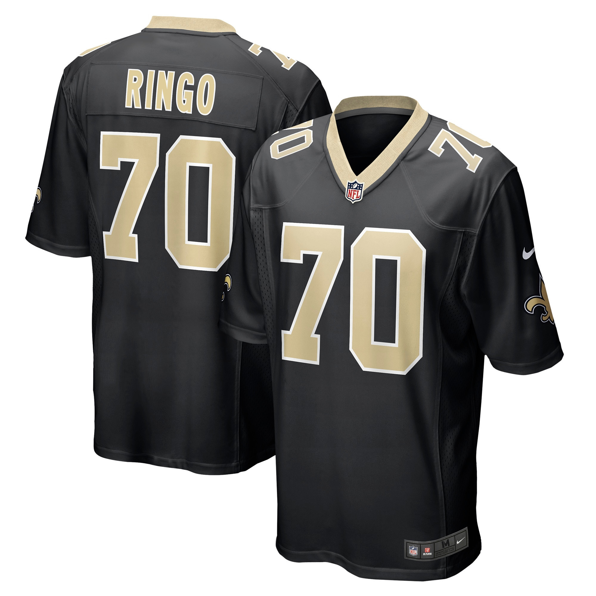 Christian Ringo New Orleans Saints Game Jersey - Black Nfl