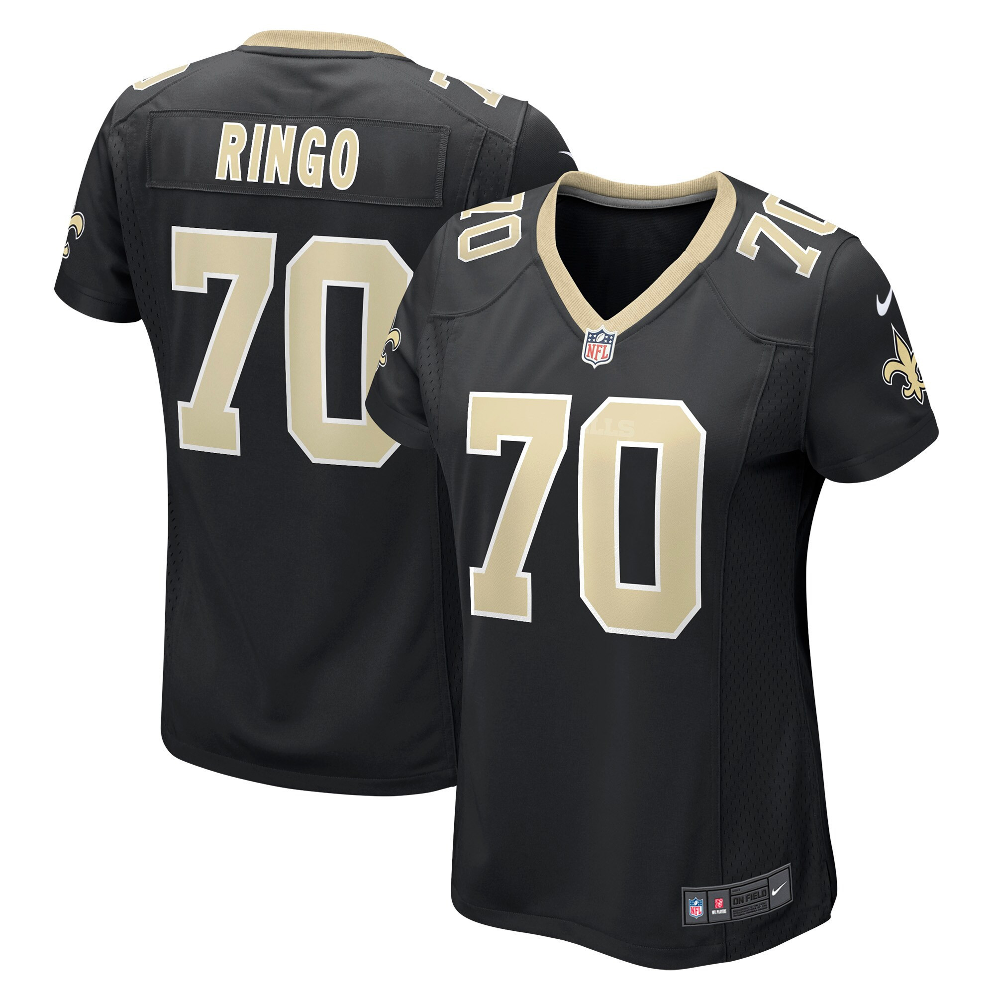 Christian Ringo New Orleans Saints Womens Game Jersey - Black Nfl