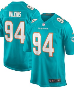 Christian Wilkins Miami Dolphins Game Jersey - Aqua Nfl