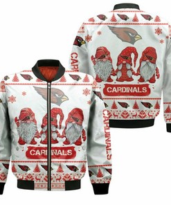 Christmas Gnomes Arizona Cardinals Ugly Sweatshirt Christmas 3D Bomber Jacket Model 1206